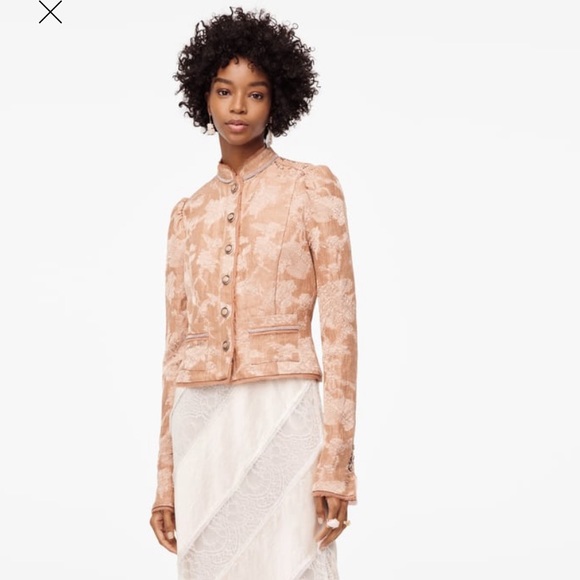 Zara NWT limited edition jacquard jacket - Picture 2 of 13